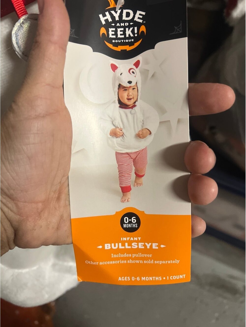 Kids Bullseye the Target dog Halloween costume size 0/6 months